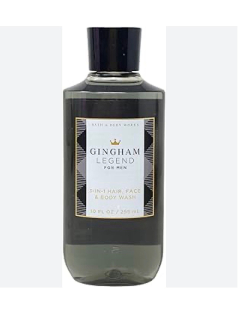 New Bath & Body Works Mens Collection Gingham Legend 3 in 1 Hair Face Body Wash